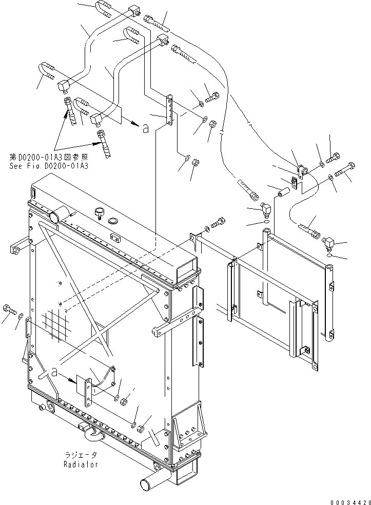 Wheel Loaders Komatsu / WA600-3 S/N 50001-UP(wa600-6c) / FUEL LINE (FUEL PIPING) (2/2) (WITH SUCTION FAN)(#52001-52405)(090190 : D0200-02A3)