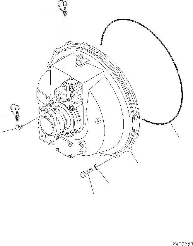 Wheel Loaders Komatsu / WA600-3 S/N 50001-UP(wa600-6c) / TORQUE CONVERTER (TORQUE CONVERTER AND MOUNTING PARTS)(#50001-52000)(150080 : F4310-01A0)