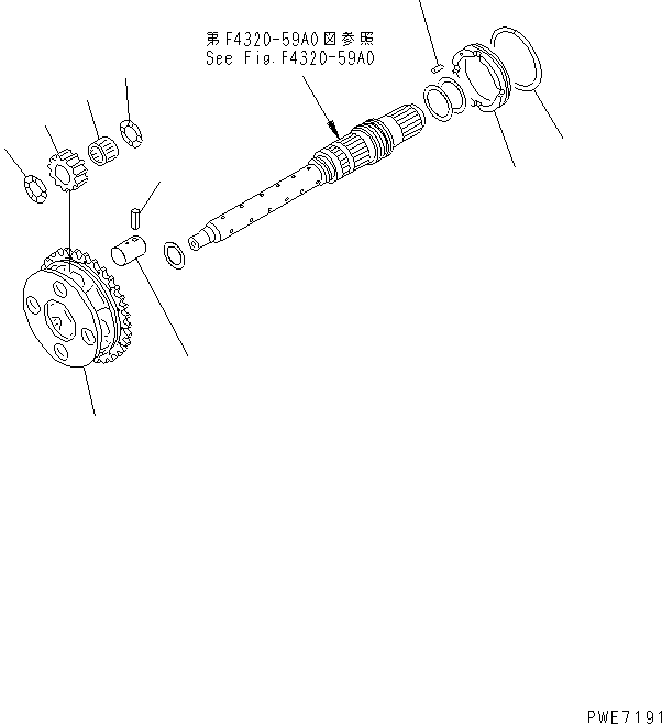 Wheel Loaders Komatsu / WA600-3 S/N 50001-UP(wa600-6c) / TRANSMISSION (REVERSE CARRIER)(150330 : F4320-53A0)
