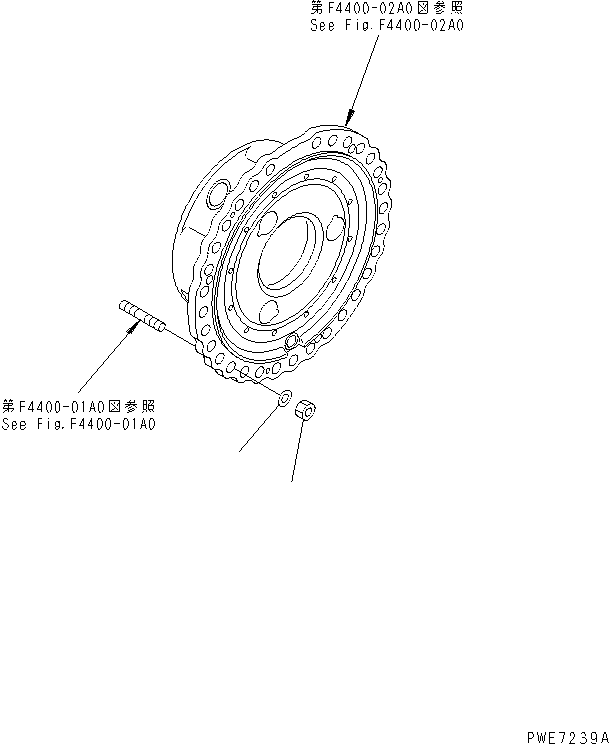 Wheel Loaders Komatsu / WA600-3 S/N 50001-UP(wa600-6c) / FRONT AXLE (WHEEL RIM MOUNTING PARTS)(#50001-52405)(150880 : F4400-08A0)