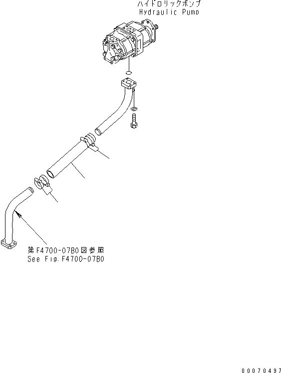Wheel Loaders Komatsu / WA600-3 S/N 50001-UP(wa600-6c) / TORQUE CONVERTER AND TRANSMISSION LINE (PUMP PIPING ? SUCTION) (-40ЯC SPEC.)(#52406-)(151610 : F4700-08B1)