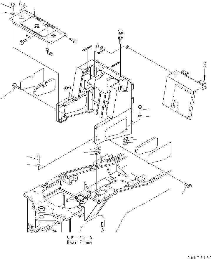 Wheel Loaders Komatsu / WA600-3 S/N 50001-UP(wa600-6c) / BULK HEAD (MOUNTING PARTS)(#52406-)(300070 : M4102-01C0)