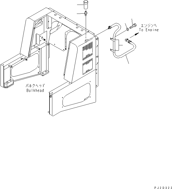 Wheel Loaders Komatsu / WA600-3 S/N 50001-UP(wa600-6c) / BULKHEAD (INDICATOR)(#52001-52405)(300130 : M4102-04A0)