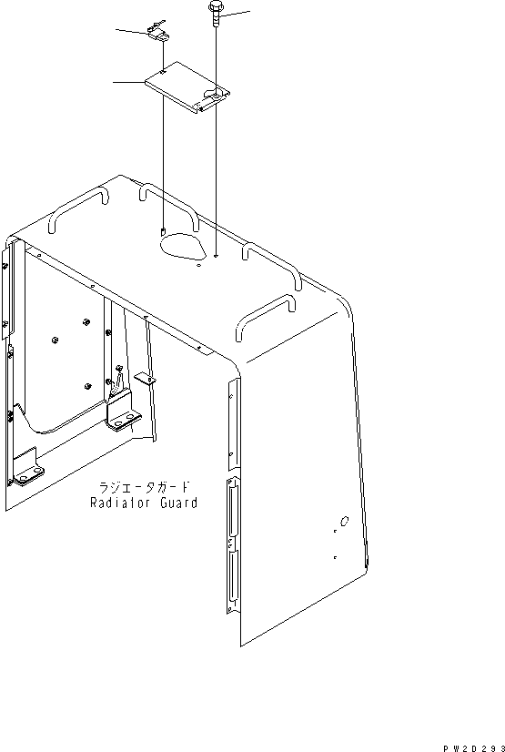 Wheel Loaders Komatsu / WA600-3 S/N 50001-UP(wa600-6c) / HOOD (RADIATOR CAP COVER)(#52406-)(300630 : M4110-14B1)