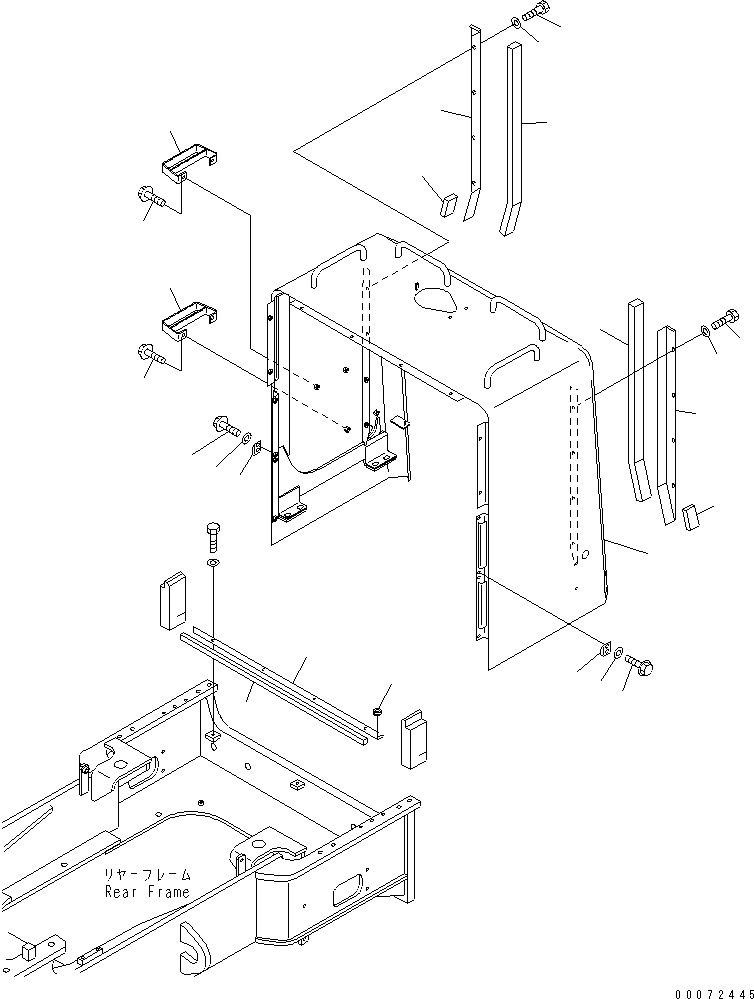 Wheel Loaders Komatsu / WA600-3 S/N 50001-UP(wa600-6c) / HOOD (RADIATOR GUARD)(#52406-)(300580 : M4110-11B0)