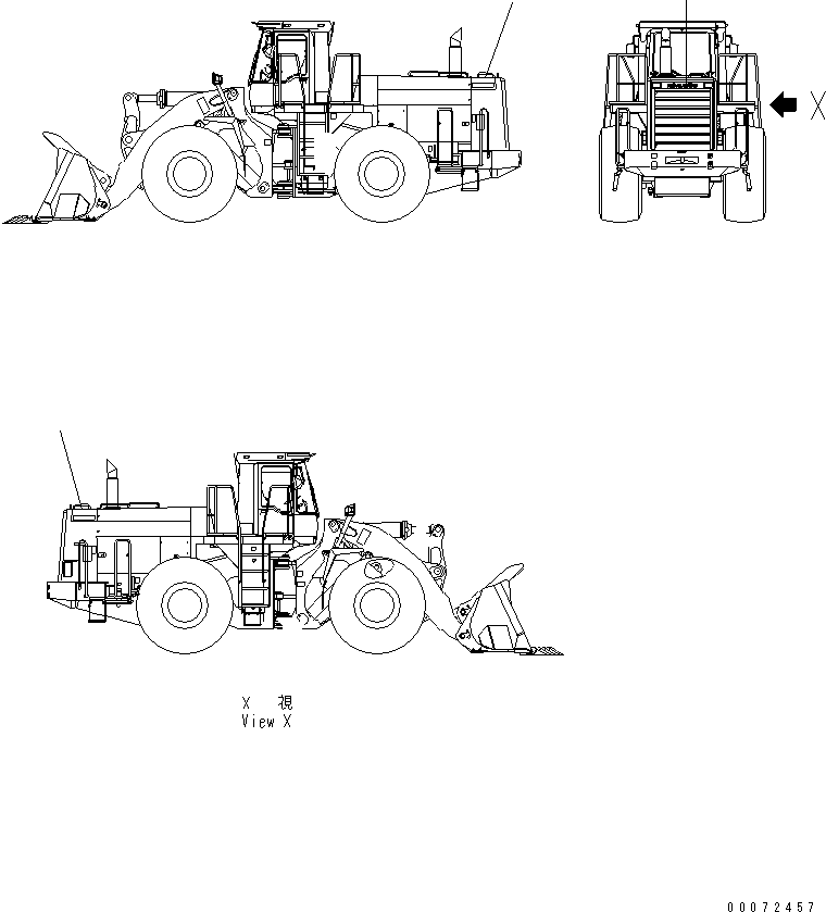 Wheel Loaders Komatsu / WA600-3 S/N 50001-UP(wa600-6c) / HOOD (MARKS AND PLATES)(#52406-)(300780 : M4110-27B0)