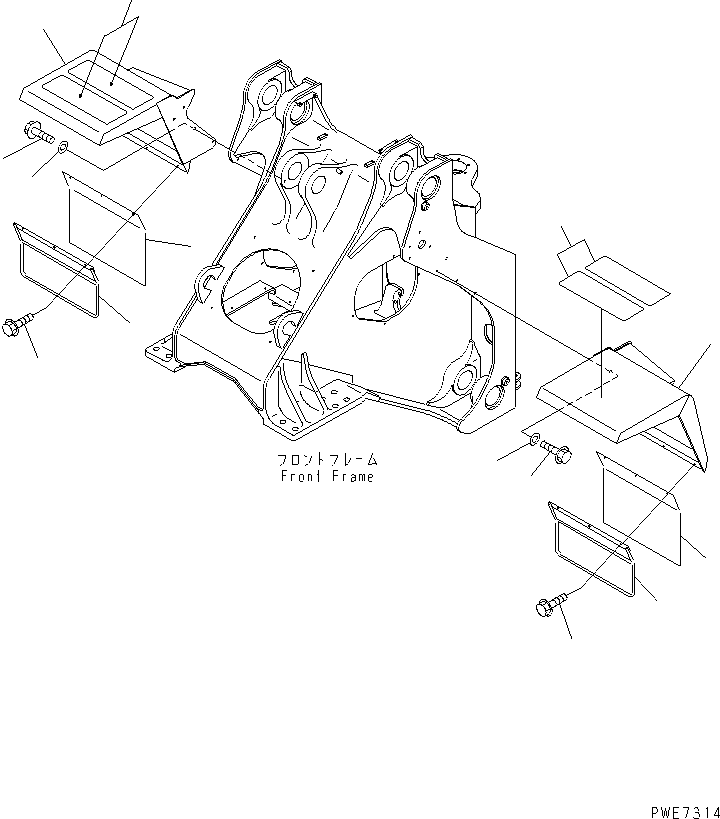 Wheel Loaders Komatsu / WA600-3 S/N 50001-UP(wa600-6c) / FRONT FENDER(300830 : M4210-01A0)