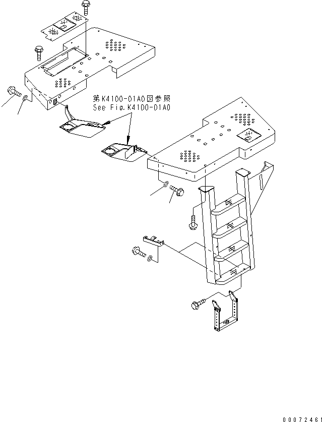 Wheel Loaders Komatsu / WA600-3 S/N 50001-UP(wa600-6c) / LADDER (OPERATOR