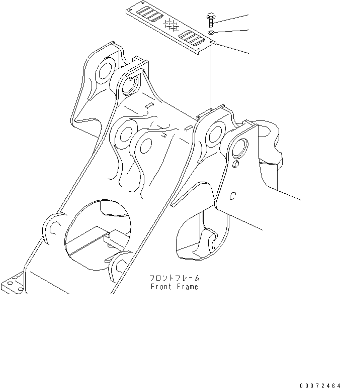 Wheel Loaders Komatsu / WA600-3 S/N 50001-UP(wa600-6c) / LADDER (FRONT STEP)(#52406-)(300960 : M4310-04B0)
