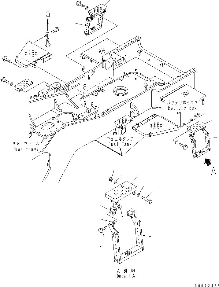 Wheel Loaders Komatsu / WA600-3 S/N 50001-UP(wa600-6c) / LADDER (REAR STEP)(#52406-)(300980 : M4310-05B0)