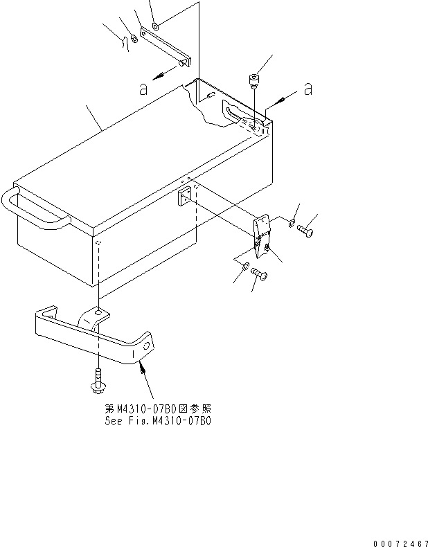 Wheel Loaders Komatsu / WA600-3 S/N 50001-UP(wa600-6c) / LADDER (TOOL BOX)(#52406-)(300990 : M4310-06B0)