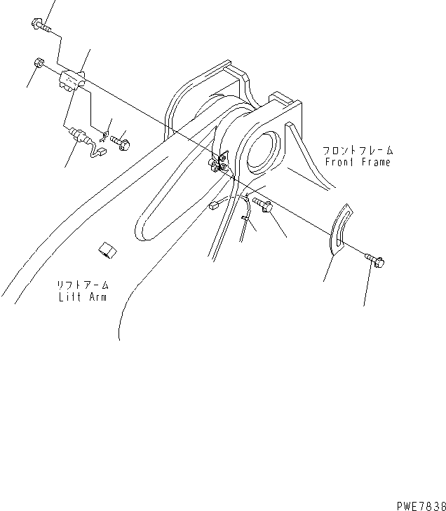 Wheel Loaders Komatsu / WA600-3 S/N 50001-UP(wa600-6c) / LIFT ARM AND BELLCRANK (BOOM POSITIONER AND RELATED PARTS) (WITH MDP MONITOR)(#50001-52405)(360370 : T4110-04A1)