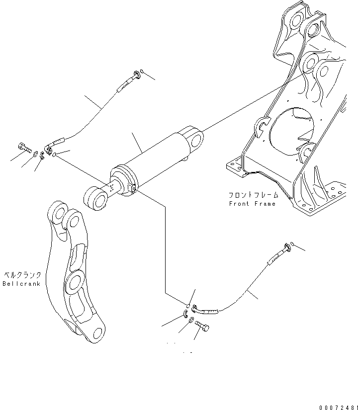 Wheel Loaders Komatsu / WA600-3 S/N 50001-UP(wa600-6c) / DUMP CYLINDER(#52406-)(360770 : T4150-01B0)