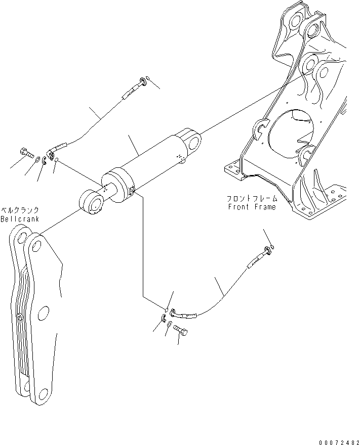 Wheel Loaders Komatsu / WA600-3 S/N 50001-UP(wa600-6c) / DUMP CYLINDER (FOR SHORT ARM)(#52406-)(360780 : T4150-01B1)