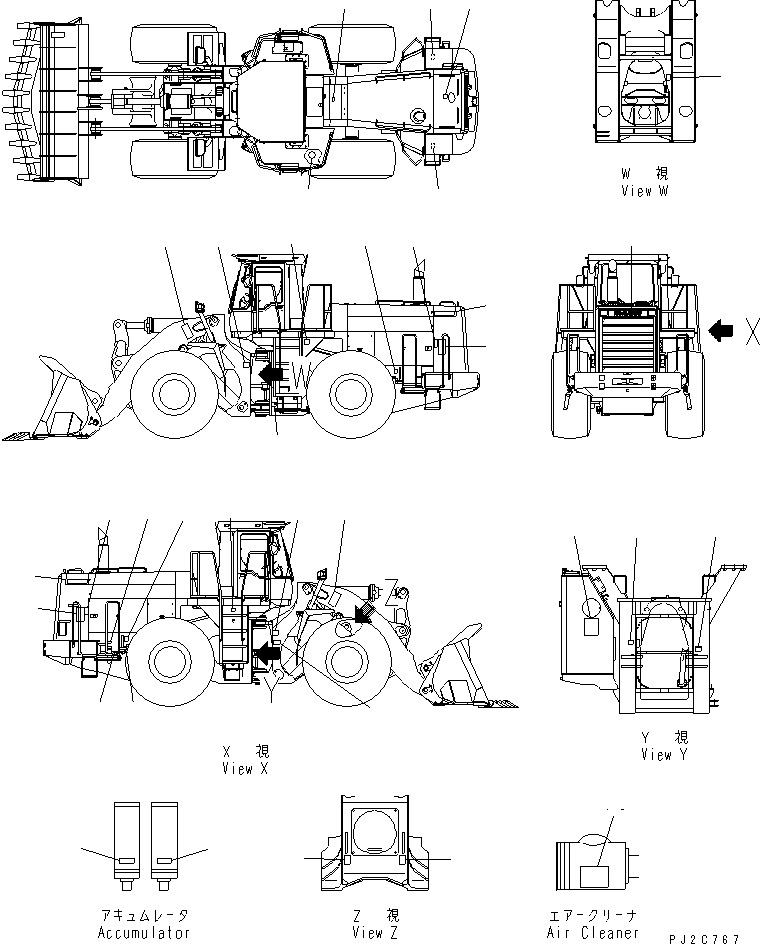 Wheel Loaders Komatsu / WA600-3 S/N 50001-UP(wa600-6c) / MARKS AND PLATES (CHINESE)(#52001-52405)(390160 : U0100-01I0A)