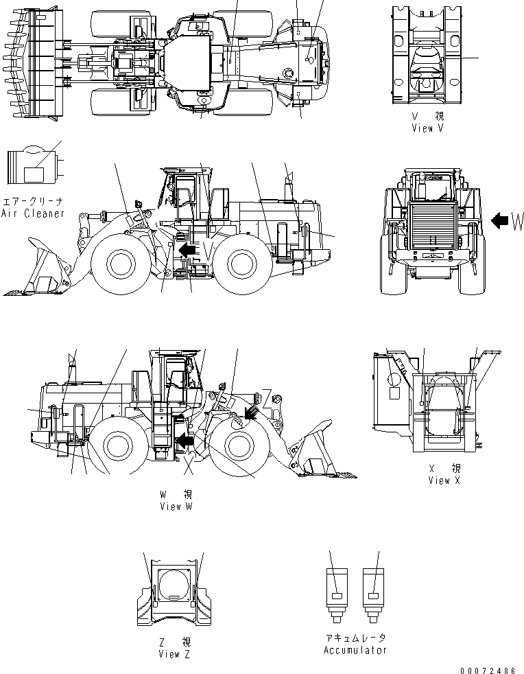 Wheel Loaders Komatsu / WA600-3 S/N 50001-UP(wa600-6c) / MARKS AND PLATES (FRENCH)(#52406-)(390200 : U0100-01L1)