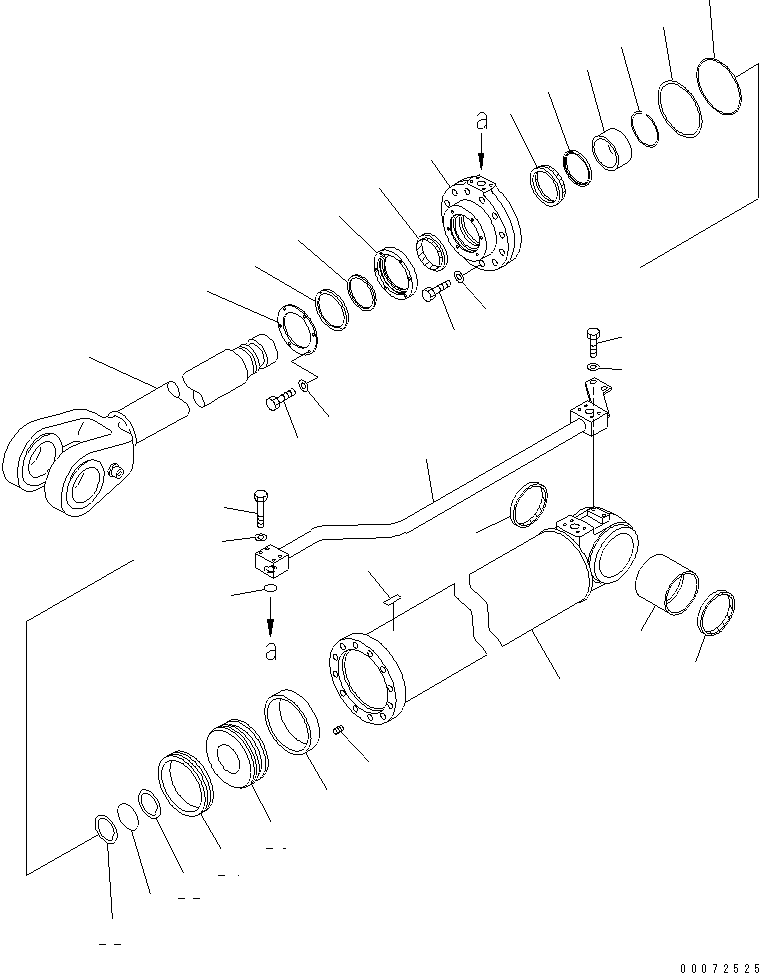 Wheel Loaders Komatsu / WA600-3 S/N 50001-UP(wa600-6c) / LIFT CYLINDER  (-40ЯC SPEC.)(#52001-)(450170 : Y1620-01A2)