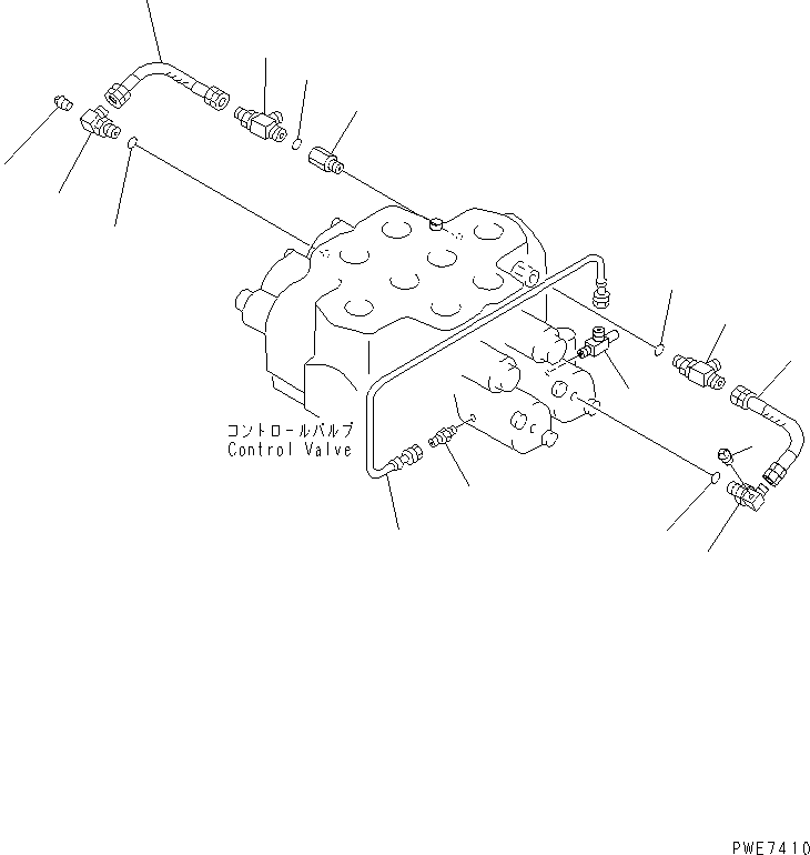 Wheel Loaders Komatsu / WA600-3 S/N 50001-UP(wa600-6c) / CONTROL VALVE (2-SPOOL) (2/3)(450350 : Y1662-02A0)