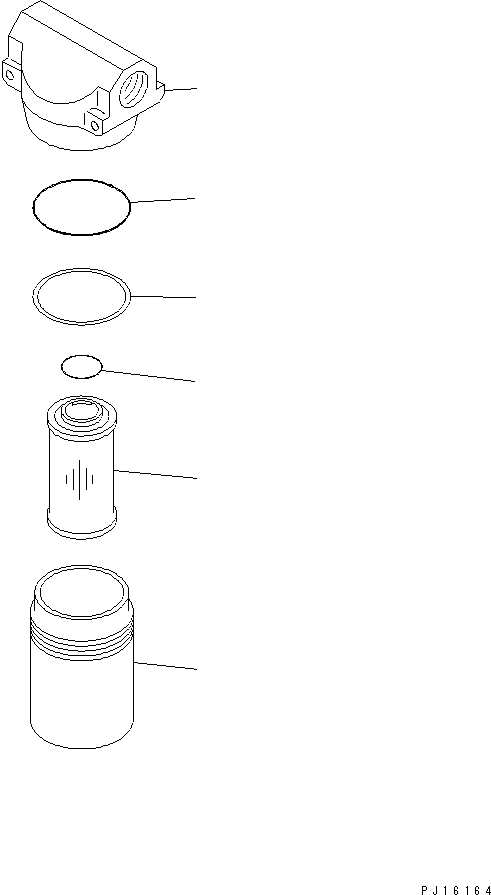 Wheel Loaders Komatsu / WA700-3 S/N 50001-UP(wa700-3c) / FUEL FILTER (INNER PARTS)(#51001-51074)(090180 : D0200-51A0)