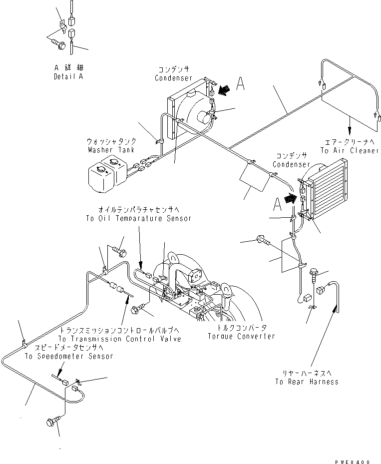 Wheel Loaders Komatsu / WA700-3 S/N 50001-UP(wa700-3c) / REAR HARNESS (TRANSMISSION LINE)(#50001-51000)(120240 : E0202-05A0)