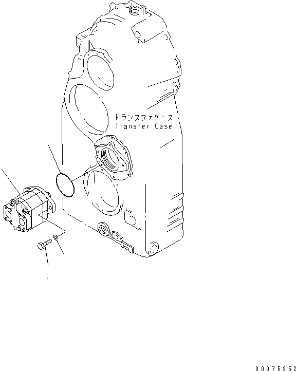 Wheel Loaders Komatsu / WA700-3 S/N 50001-UP(wa700-3c) / TORQUE CONVERTER AND TRANSMISSION (EMERGENCY STEERING PUMP)(#51075-)(150320 : F4320-15B0)