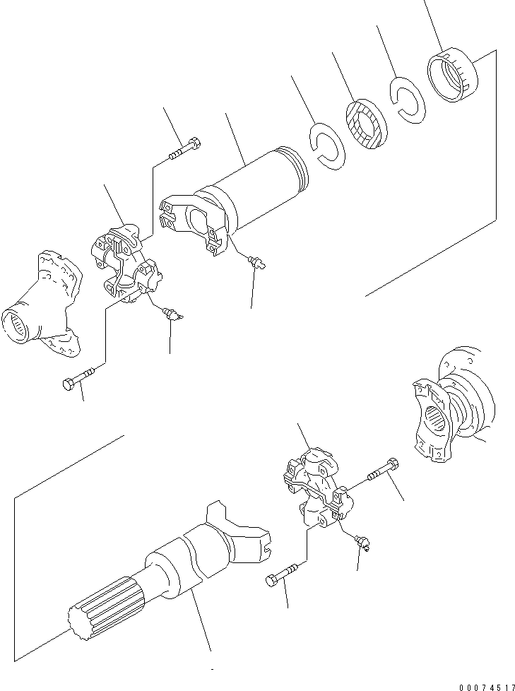 Wheel Loaders Komatsu / WA700-3 S/N 50001-UP(wa700-3c) / FRONT AXLE (FINAL DRIVE)(#51075-)(150650 : F4400-06B0)