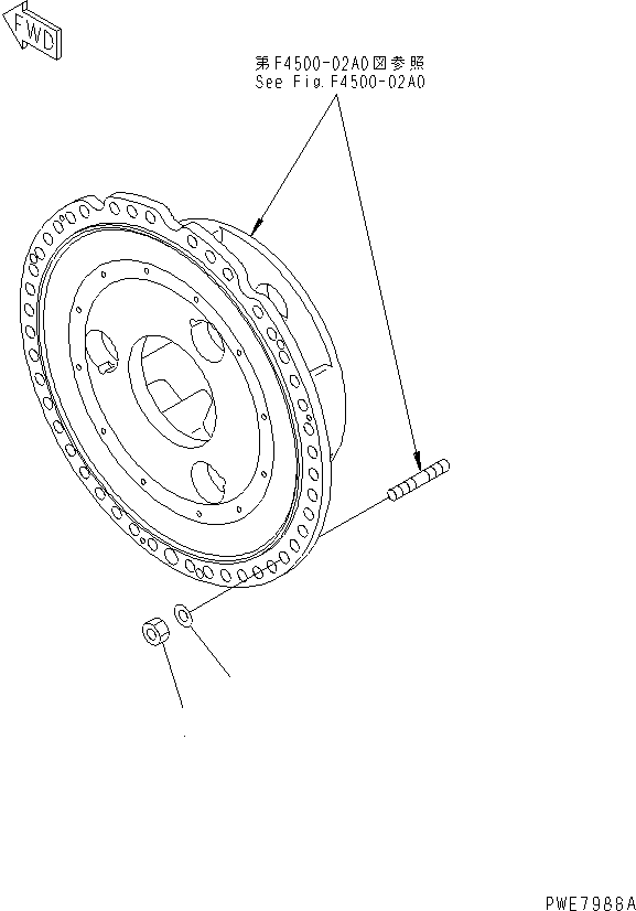 Wheel Loaders Komatsu / WA700-3 S/N 50001-UP(wa700-3c) / REAR AXLE (WHEEL RIM MOUNTING PARTS)(#50001-51074)(150800 : F4500-05A0)