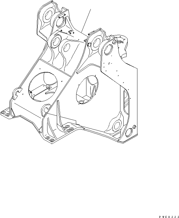 Wheel Loaders Komatsu / WA700-3 S/N 50001-UP(wa700-3c) / FRONT FRAME(#50001-51000)(210010 : J4110-01A0)