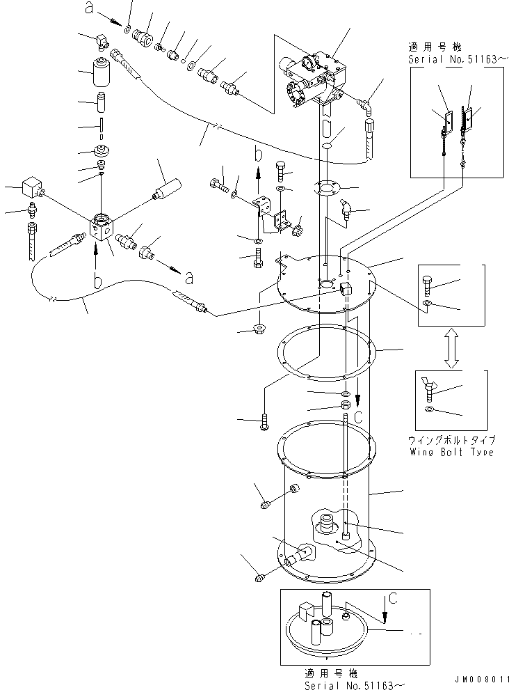 Wheel Loaders Komatsu / WA700-3 S/N 50001-UP(wa700-3c) / AUTO GREASE (GREASE PUMP INNER PARTS)(#51075-)(210650 : J4710-53B1)