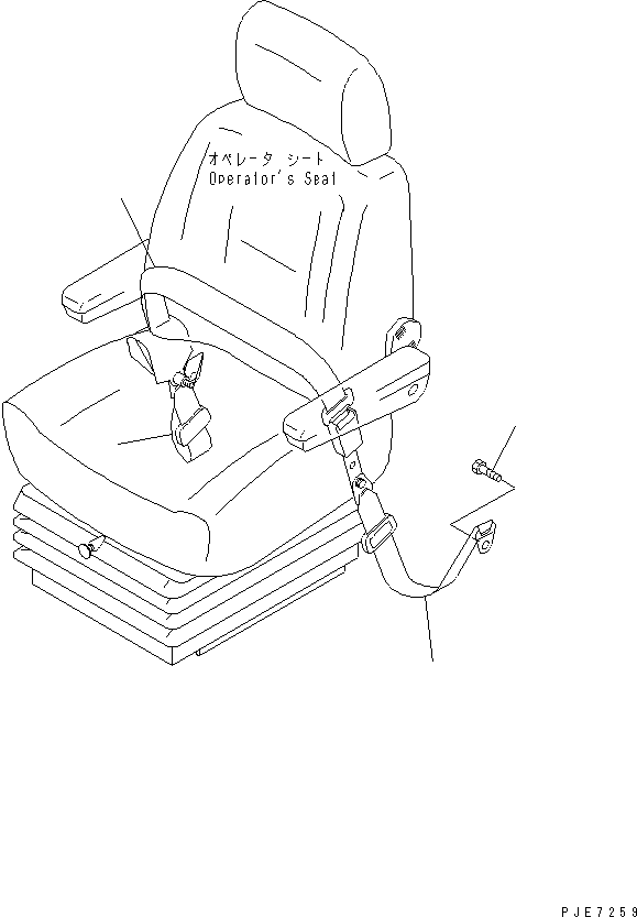 Wheel Loaders Komatsu / WA700-3 S/N 50001-UP(wa700-3c) / SEAT BELT (50MM ROLL)(#50001-51074)(240270 : K0160-01A0)