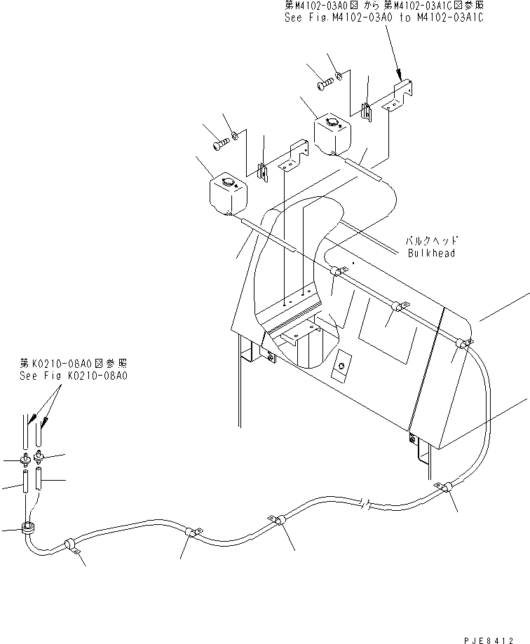 Wheel Loaders Komatsu / WA700-3 S/N 50001-UP(wa700-3c) / WASHER TANK(#50001-51074)(240960 : K0350-01A0)