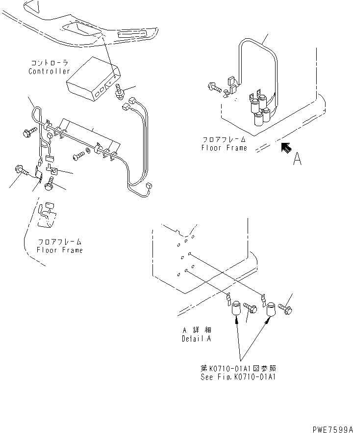 Wheel Loaders Komatsu / WA700-3 S/N 50001-UP(wa700-3c) / HEATER (ELECTRICAL SYSTEM)(#50001-51000)(241150 : K0710-09A1)