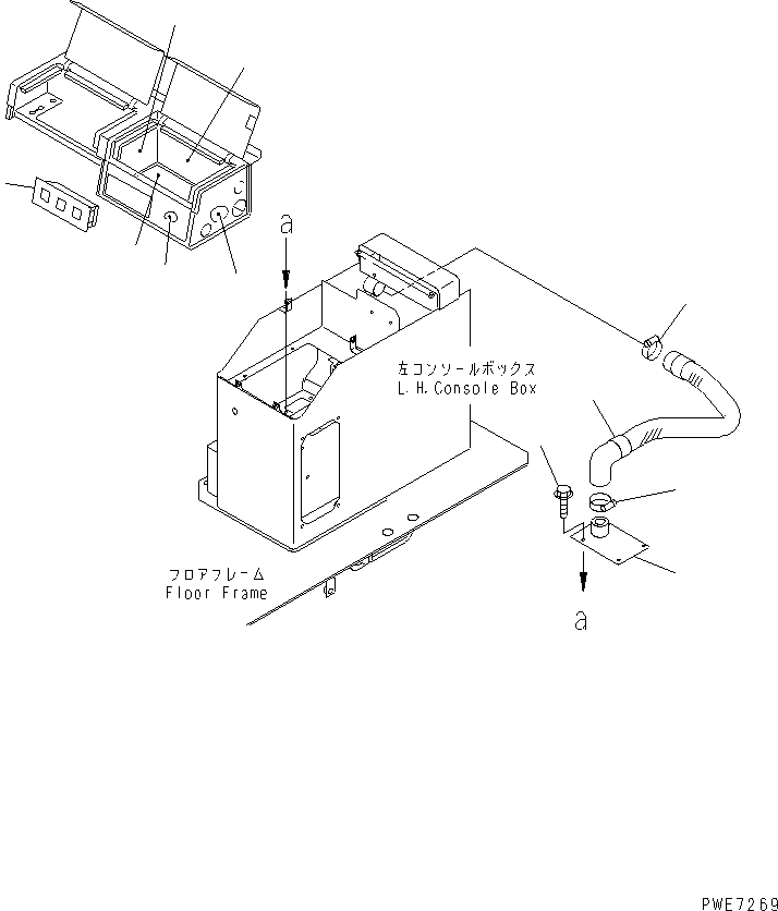 Wheel Loaders Komatsu / WA700-3 S/N 50001-UP(wa700-3c) / FLOOR (COOLING AND HEATER BOX)(#51001-51074)(241760 : K4010-20A0)