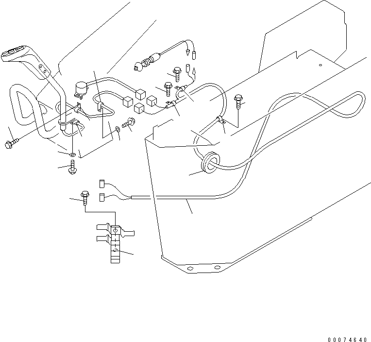 Wheel Loaders Komatsu / WA700-3 S/N 50001-UP(wa700-3c) / FLOOR (CONSOLE BOX HARNESS)(#51075-)(241690 : K4010-16D0)