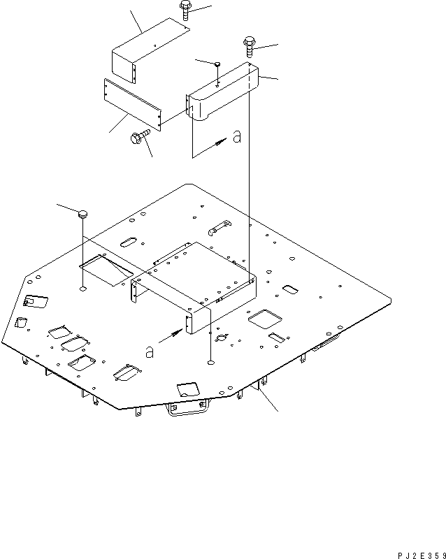 Wheel Loaders Komatsu / WA700-3 S/N 50001-UP(wa700-3c) / FLOOR (FLOOR FRAME) (WITH ADVANCED JOY STICK STEERING)(#51001-51074)(241990 : K4010-31A1)