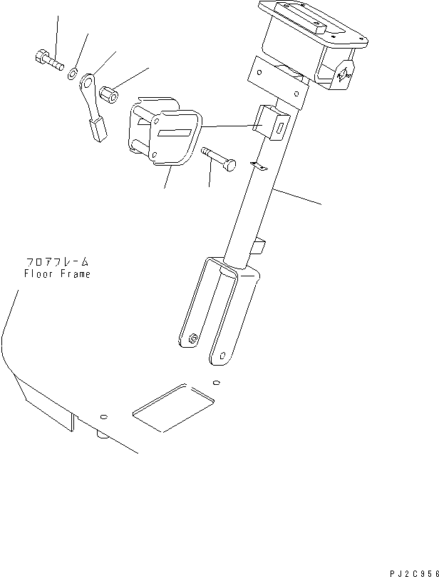 Wheel Loaders Komatsu / WA700-3 S/N 50001-UP(wa700-3c) / FLOOR (COLUMN)(#51075-)(241960 : K4010-29D0)