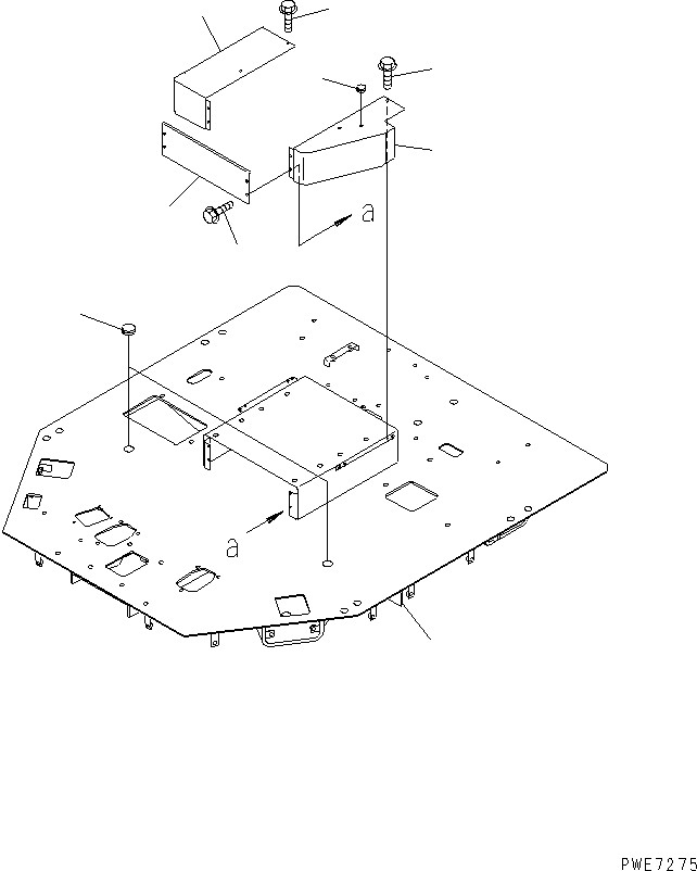 Wheel Loaders Komatsu / WA700-3 S/N 50001-UP(wa700-3c) / FLOOR (FLOOR FRAME)(#50001-51074)(242730 : K4200-01A0)