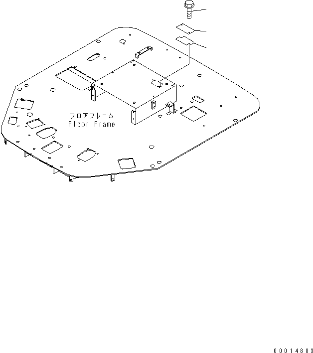Wheel Loaders Komatsu / WA700-3 S/N 50001-UP(wa700-3c) / FLOOR (WITHOUT AIR CONDITIONER)(#51001-51074)(242100 : K4010-35B0)
