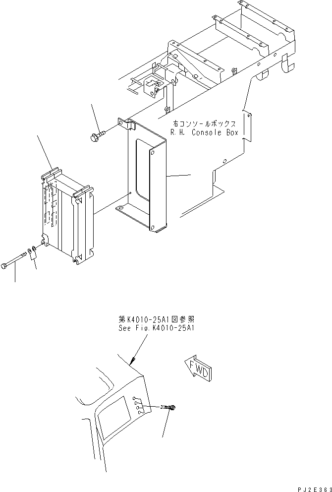 Wheel Loaders Komatsu / WA700-3 S/N 50001-UP(wa700-3c) / FLOOR (TRANSMISSION CONTROLLER) (WITH ADVANCED JOY STICK STEERING)(#51001-51074)(242290 : K4010-45A1)