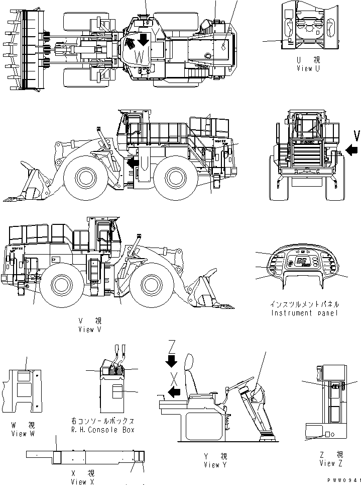 Wheel Loaders Komatsu / WA700-3 S/N 50001-UP(wa700-3c) / FLOOR DECAL (SPANISH)(#50011-51000)(242970 : K4215-01A3A)