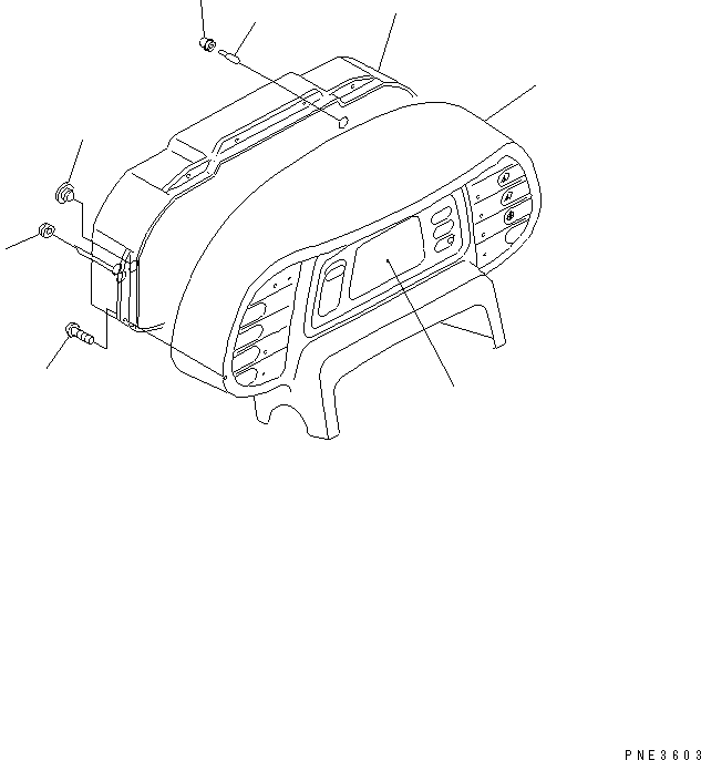 Wheel Loaders Komatsu / WA700-3 S/N 50001-UP(wa700-3c) / MAIN MONITOR (INNER PARTS) (WITH JOY STICK STEERING) (EXCEPT JAPAN)(#50001-51074)(243110 : K4220-51A3)