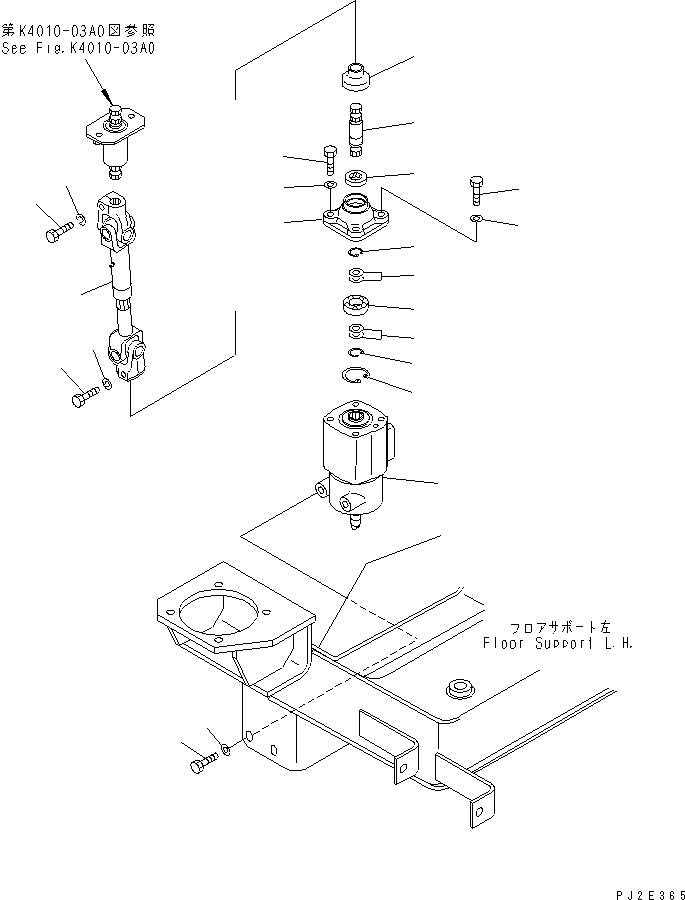 Wheel Loaders Komatsu / WA700-3 S/N 50001-UP(wa700-3c) / STEERING AND TRANSMISSION CONTROL (COLUMN AND STEERING VALVE) (WITH ADVANCED JOY STICK STEERING)(#51001-51074)(243180 : K4430-01A2)