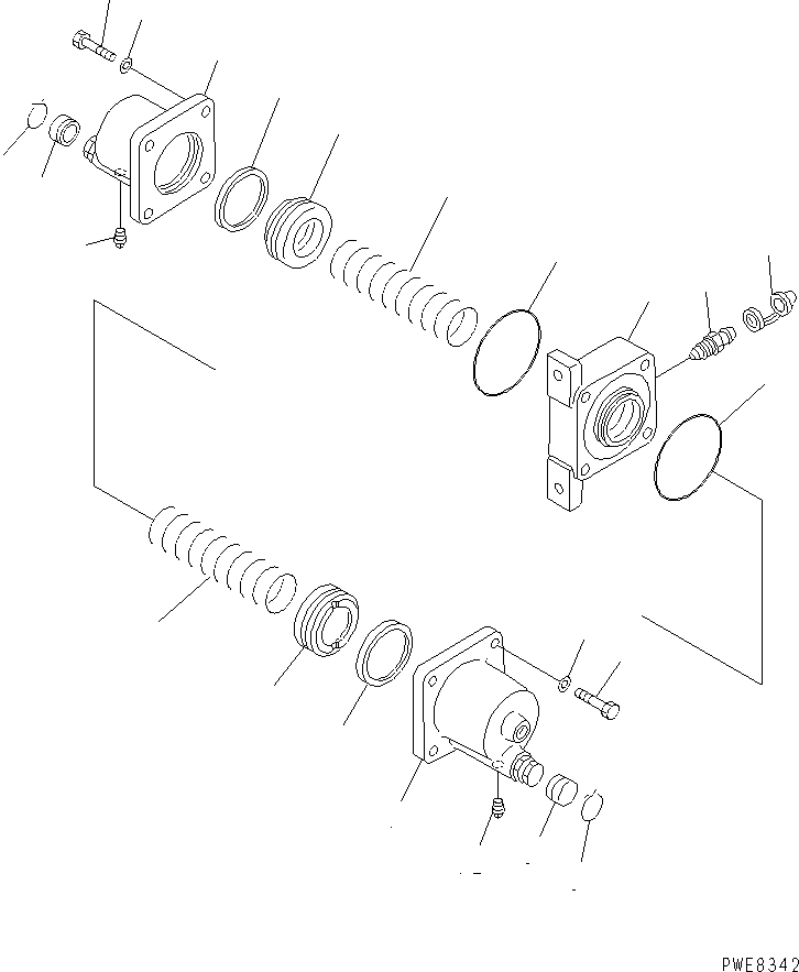 Wheel Loaders Komatsu / WA700-3 S/N 50001-UP(wa700-3c) / BRAKE PIPING (SLACK ADJUSTER ? INNER PARTS)(#50049-51074)(243640 : K4470-10A0A)