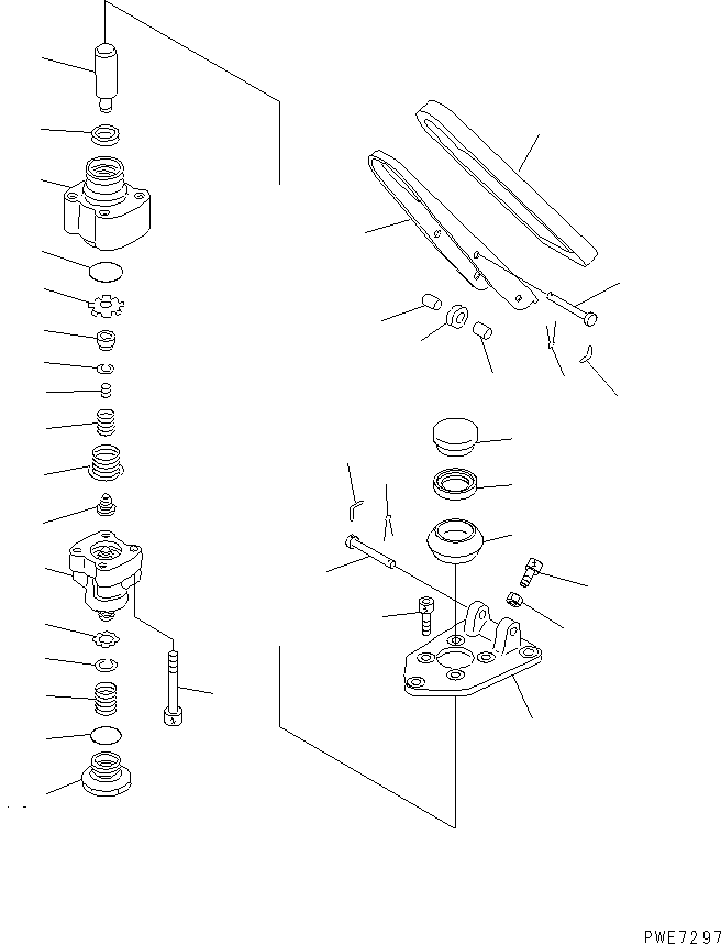 Wheel Loaders Komatsu / WA700-3 S/N 50001-UP(wa700-3c) / BRAKE PIPING (SINGLE BRAKE VALVE ? INNER PARTS)(#50001-50055)(243660 : K4470-11A0)