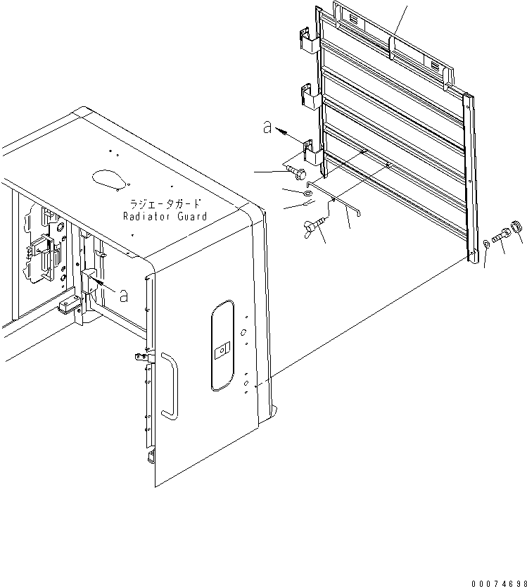 Wheel Loaders Komatsu / WA700-3 S/N 50001-UP(wa700-3c) / HOOD (RADIATOR GRILLE)(#51075-)(270380 : M4110-03C0)