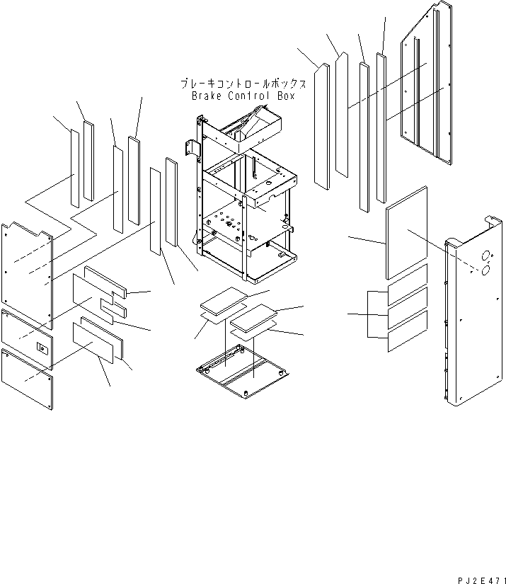 Wheel Loaders Komatsu / WA700-3 S/N 50001-UP(wa700-3c) / FENDER AND LADDER (SHEET FOR COMPORNENT COVER) (EU NOISE SUPPRESSION)(#51075-)(270900 : M4310-06C3)