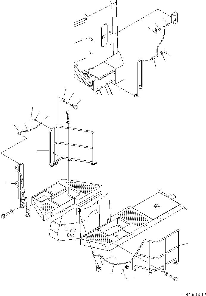 Wheel Loaders Komatsu / WA700-3 S/N 50001-UP(wa700-3c) / LADDER RAIL (OPERATOR