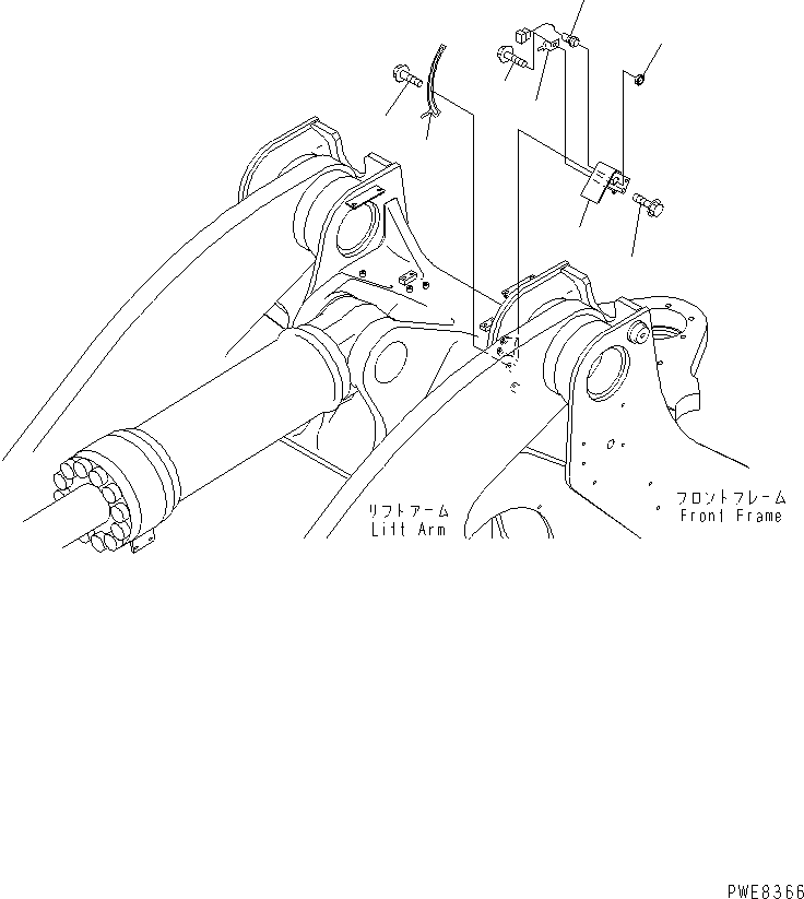 Wheel Loaders Komatsu / WA700-3 S/N 50001-UP(wa700-3c) / LIFT ARM AND BELLCRANK (BOOM KICK OUT)(#50001-51074)(330130 : T4110-03A0)