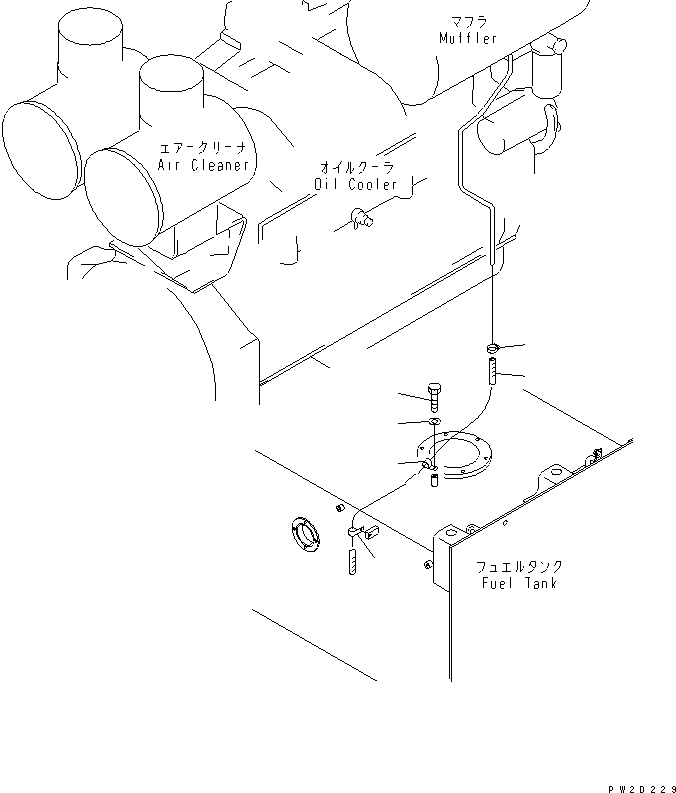 Wheel Loaders Komatsu / WA700-3 S/N 50001-UP(wa700-3r) / ENGINE MOUNTING (RELATED PARTS)(#51001-)(030050 : B0100-02A0A)