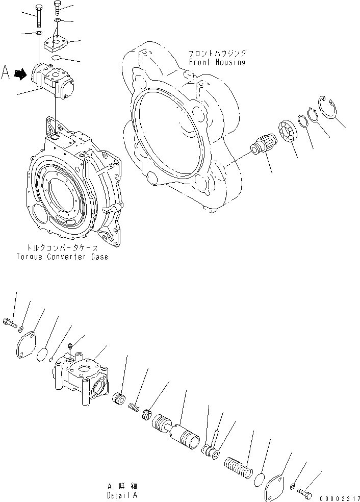 Wheel Loaders Komatsu / WA700-3 S/N 50001-UP(wa700-3r) / TORQUE CONVERTER PUMP AND VALVE(#51001-)(150130 : F4310-56A0A)